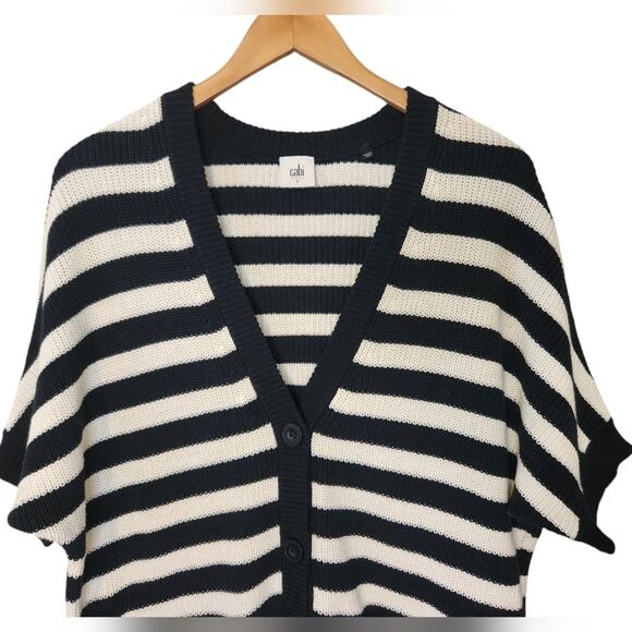 Cabi Whistle Knit Striped Cardigan Small - Picture 7 of 11